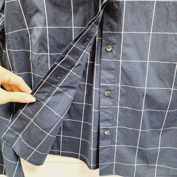 Madewell Bell Sleeve Plaid Blouse - Picture 6 of 9